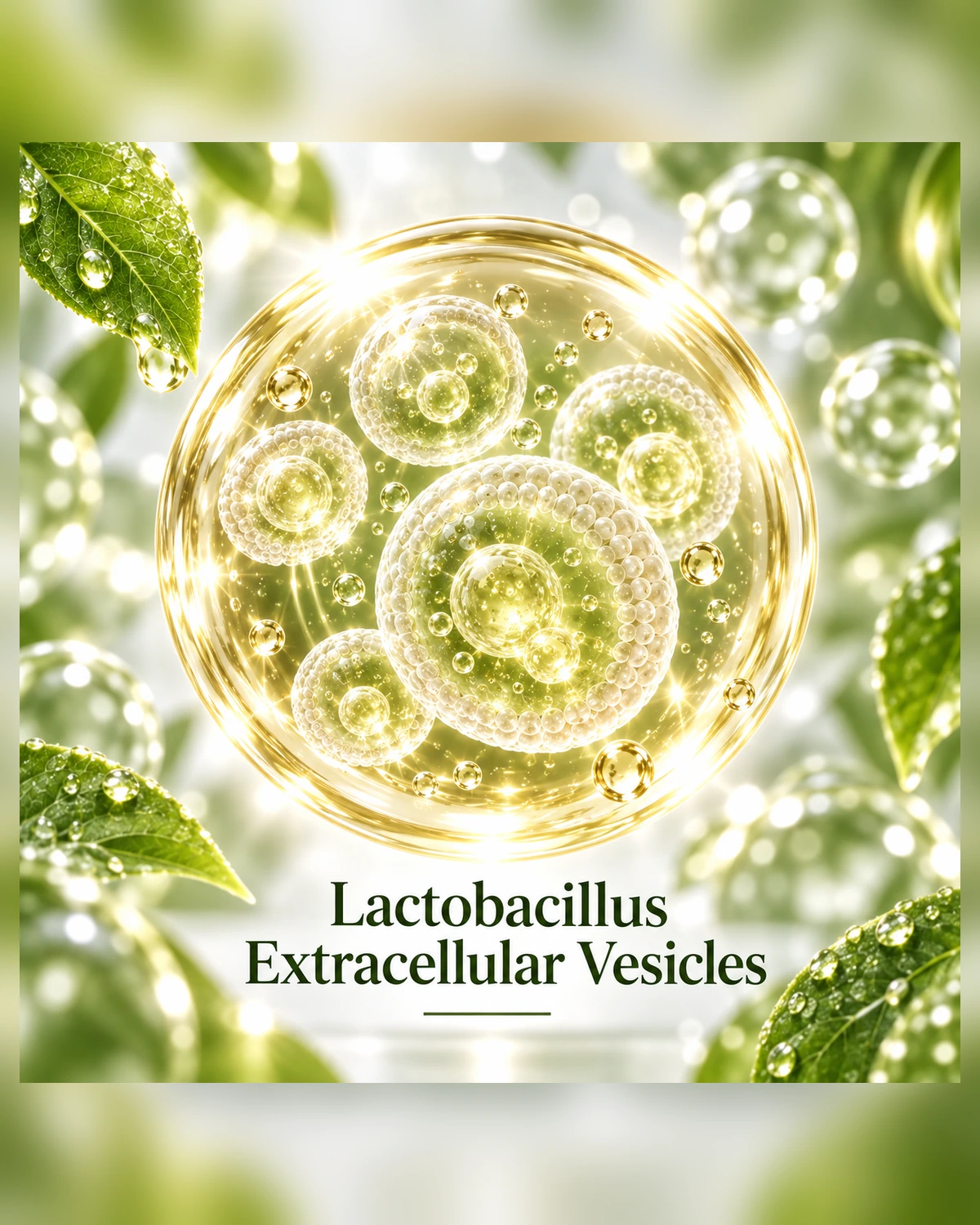Ilustração de Lactobacillus Extracellular Vesicles
