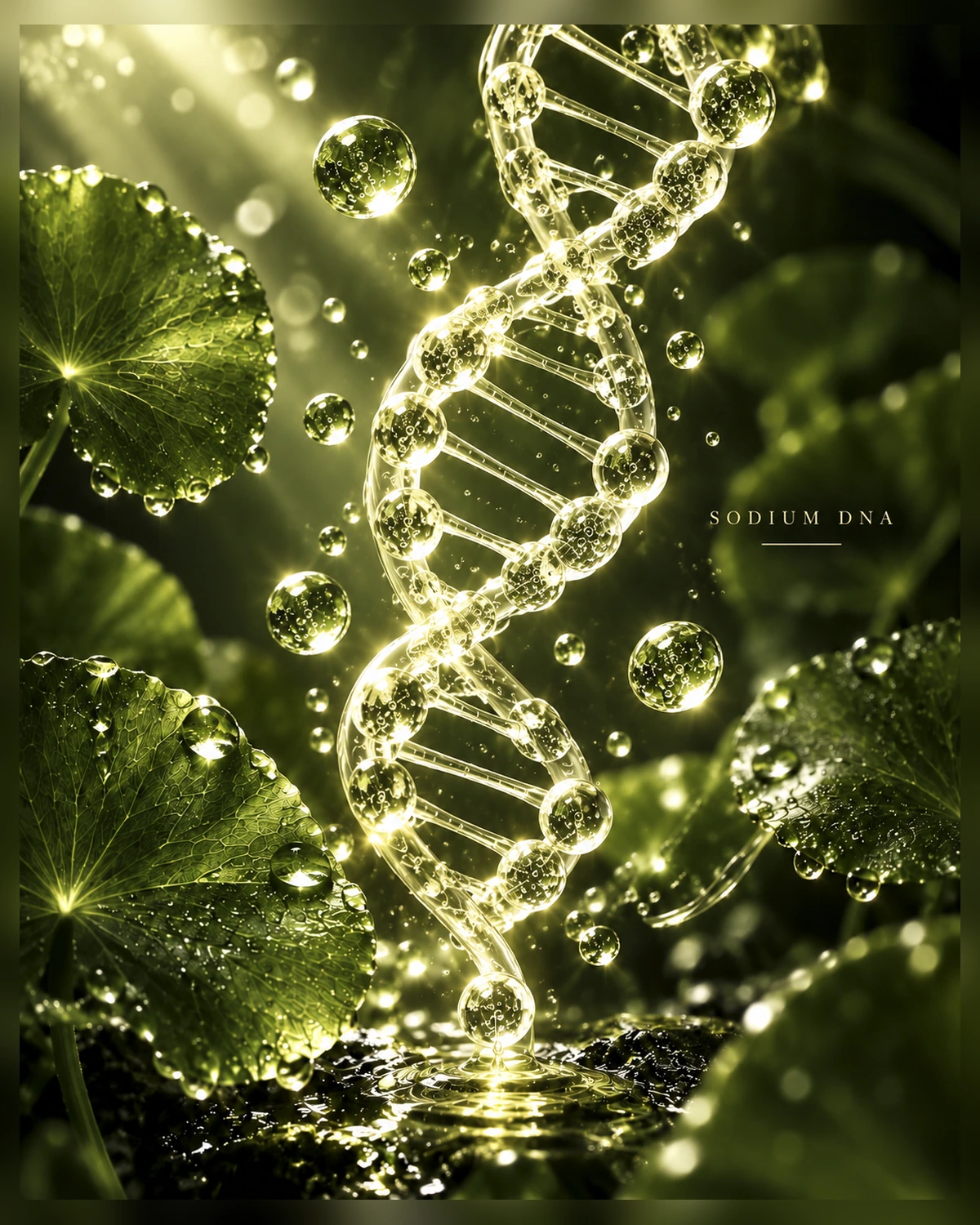 Sodium DNA visualização botânica científica