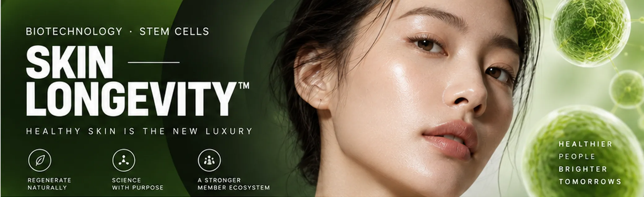 SKIN LONGEVITY™ — Healthy skin is the new luxury. RON INTERNATIONAL® Biotechnology · Stem Cells
