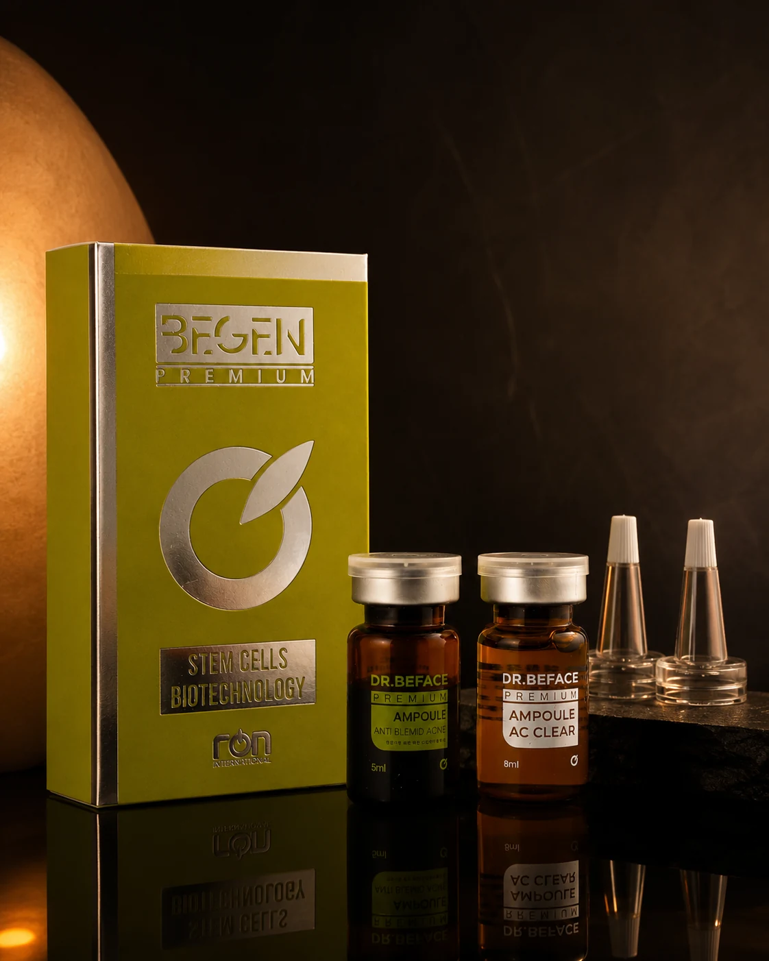 Conjunto de caixa e ampola DR.BEFACE Premium