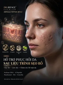 BFS12 hỗ trợ chăm sóc phục hồi da sau liệu trình sẹo rỗ — hình minh họa, không thay thế điều trị sẹo rỗ