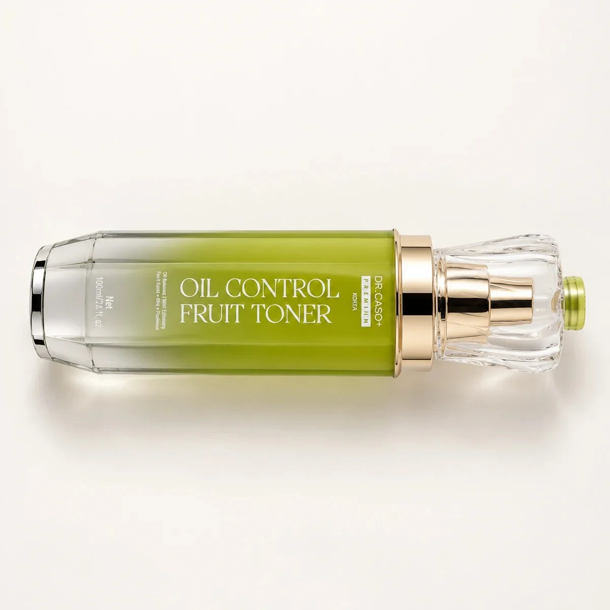 Chai DR.CASO+ PREMIUM OIL CONTROL FRUIT TONER đặt nằm ngang