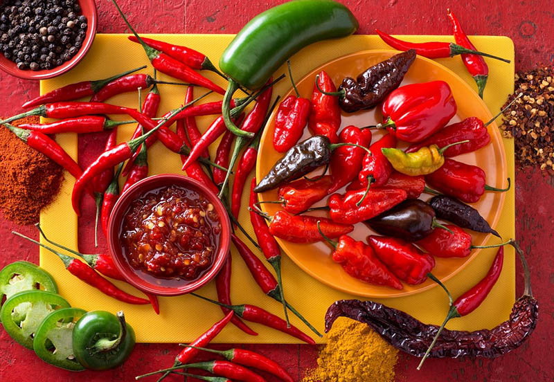 Mouth ulcers caused by eating too many spicy, hot foods