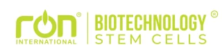 Logo RON INTERNATIONAL® cùng dòng BIOTECHNOLOGY STEM CELLS
