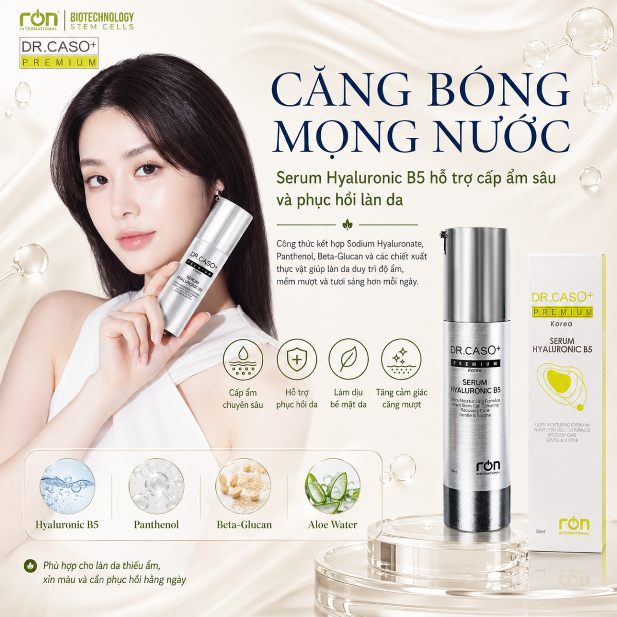 Tinh chất Hyaluronic B5 — DR.CASO+ PREMIUM®