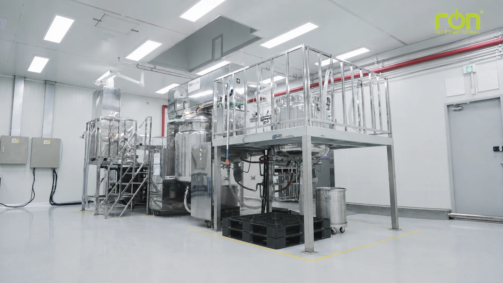 Hệ thống sản xuất tại nhà máy dược mỹ phẩm Hàn Quốc