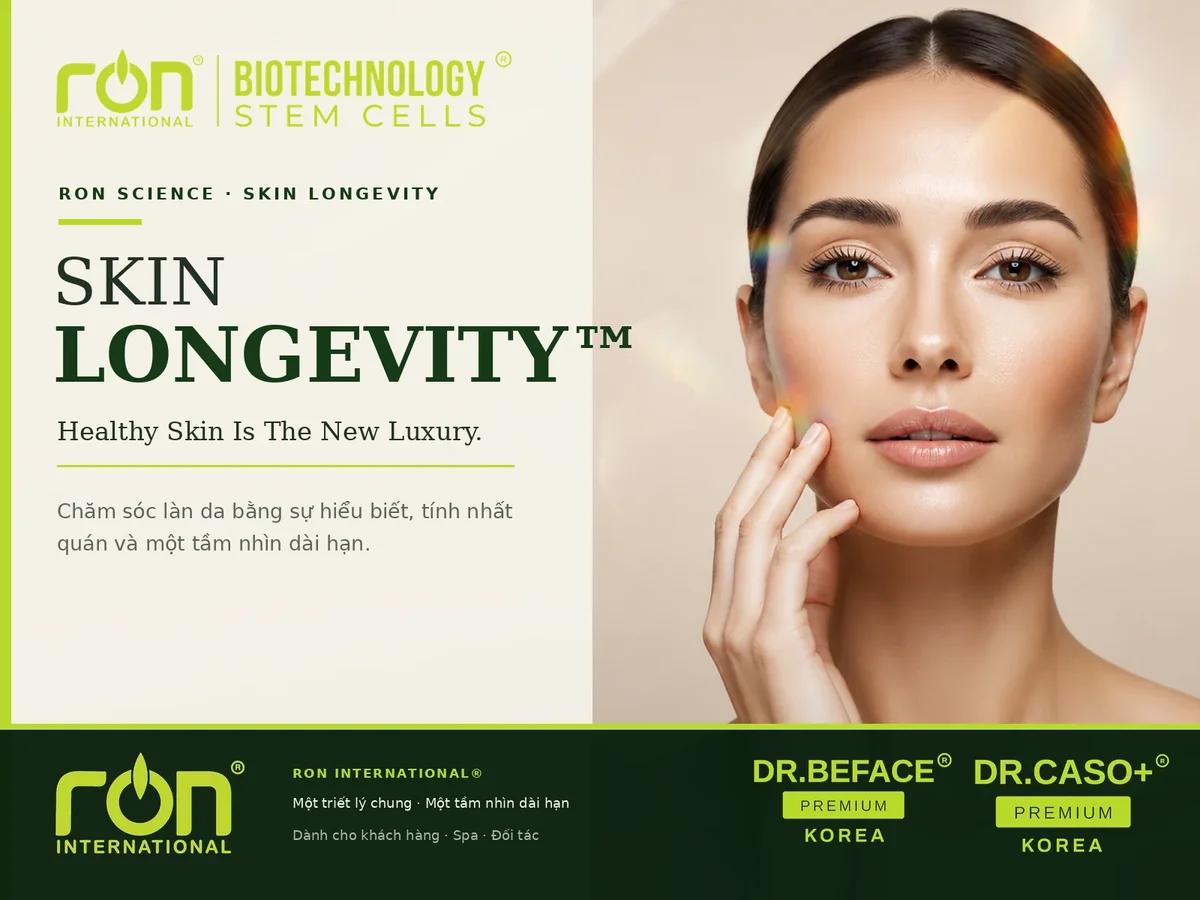 Skin Longevity™ – định hướng chăm sóc da dài hạn của RON INTERNATIONAL®
