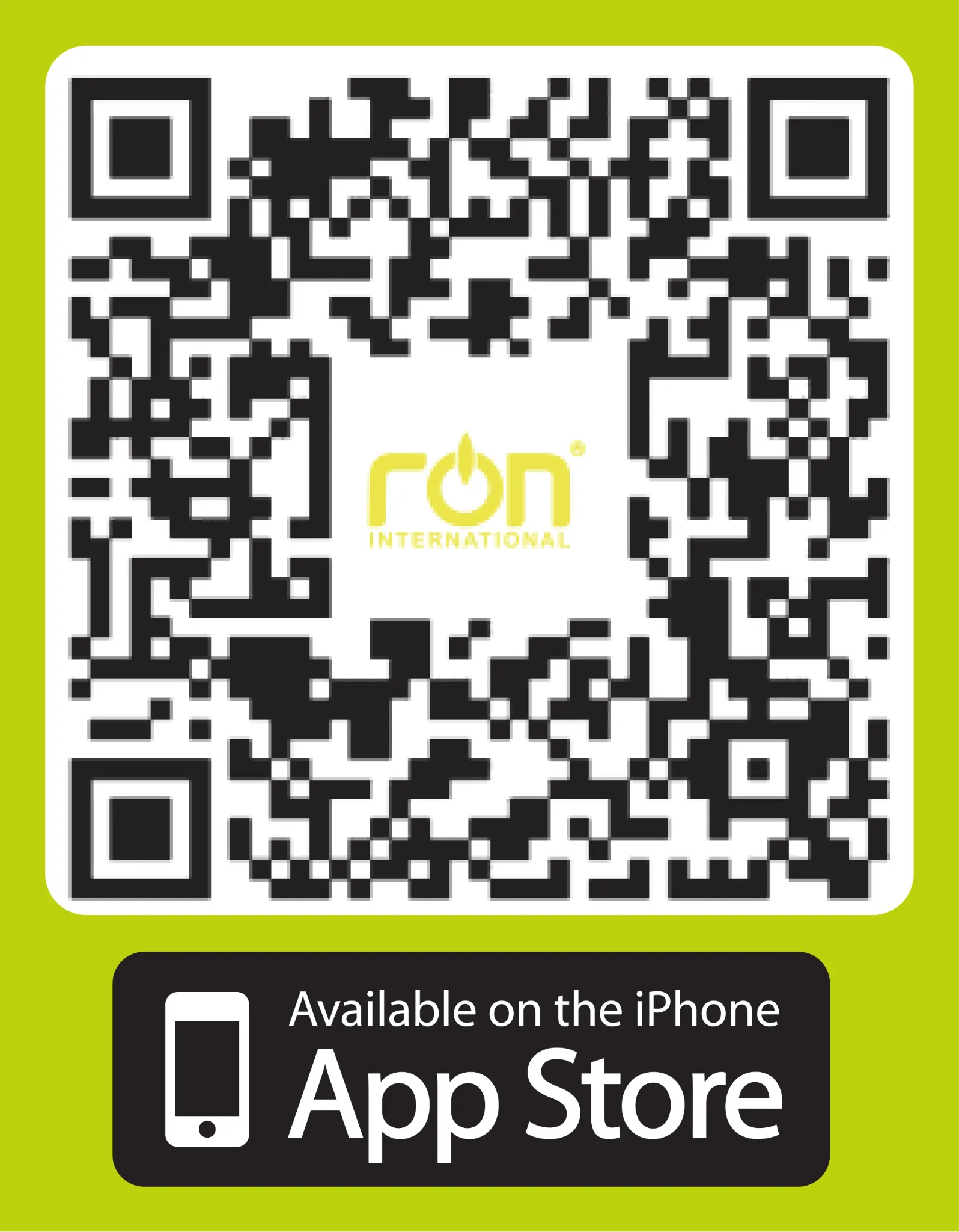 Mã QR tải ứng dụng RON INTERNATIONAL® trên App Store