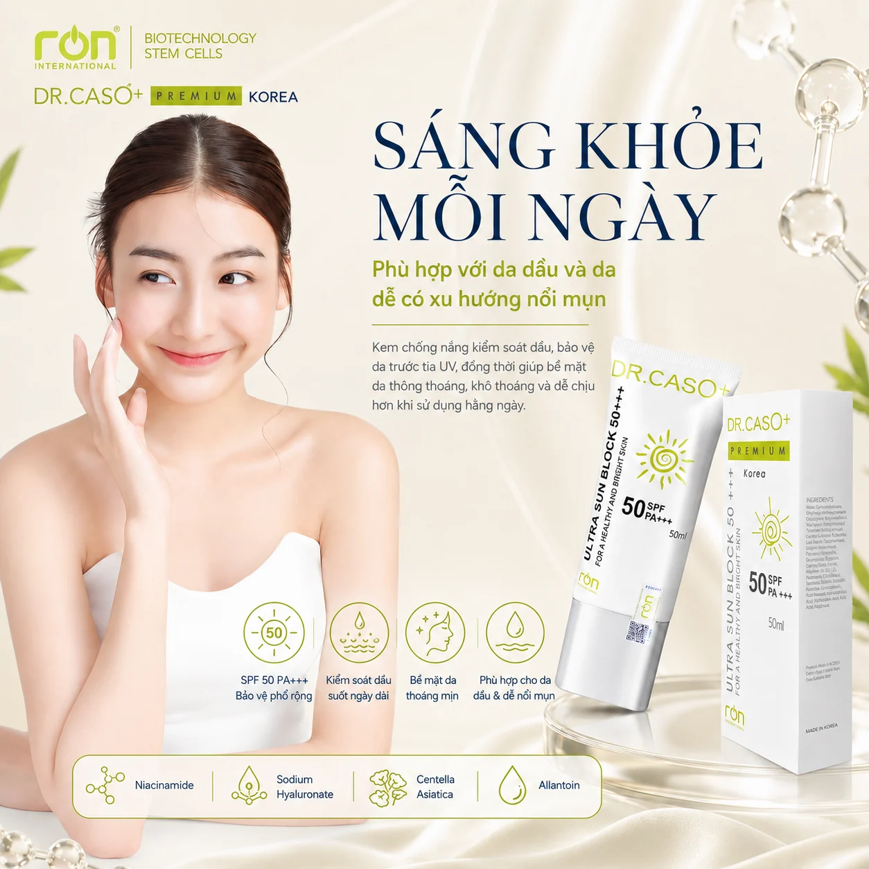 Kem chống nắng Ultra Sun Block — DR.CASO+ PREMIUM®